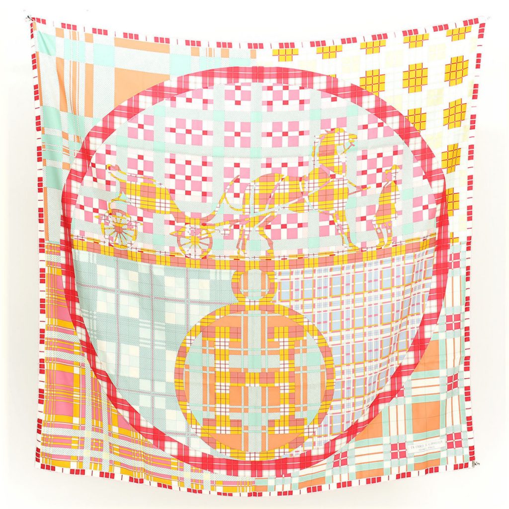 エルメス カレ140 カシミヤシルク