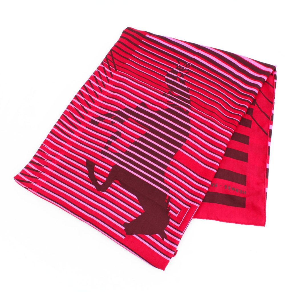 エルメス カレ140 カシミヤシルク