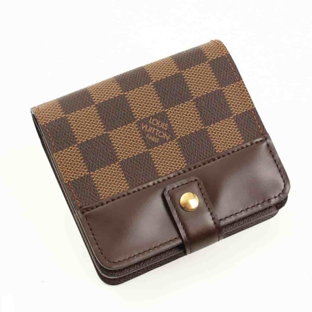 ルイヴィトン 買取 ダミエ コンパクトジップ 二つ折り財布