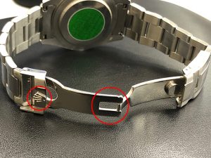 ロレックスデイトナ偽物のバックル
