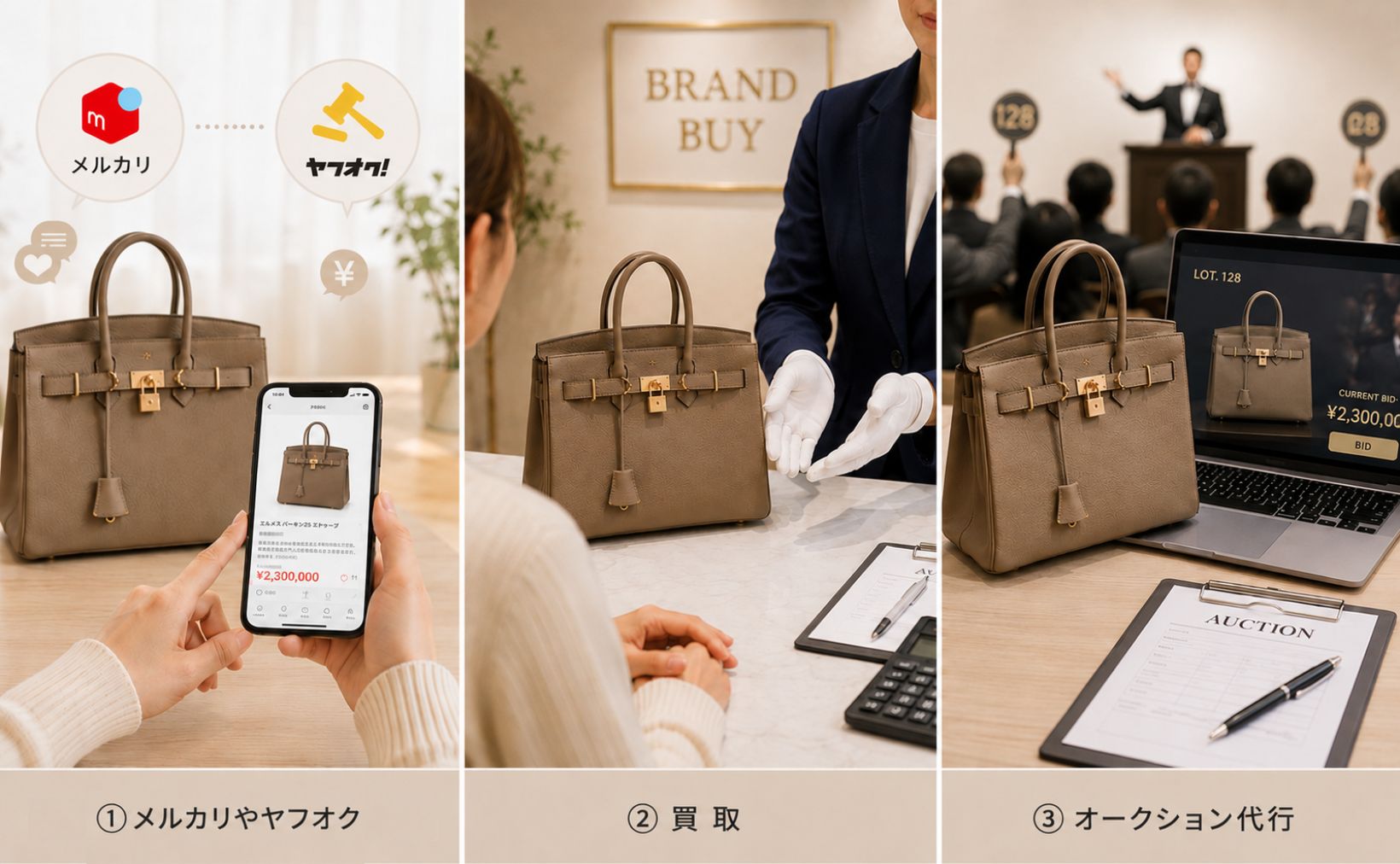 委託販売と比較される売却方法