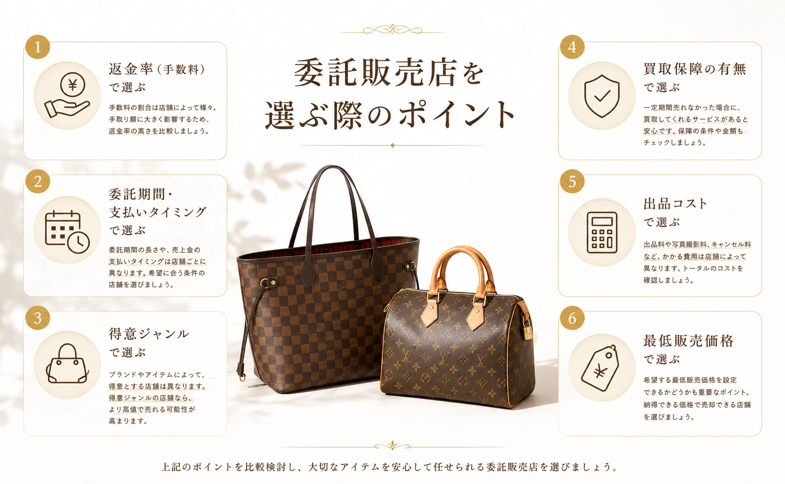 委託販売店を選ぶ際のポイント